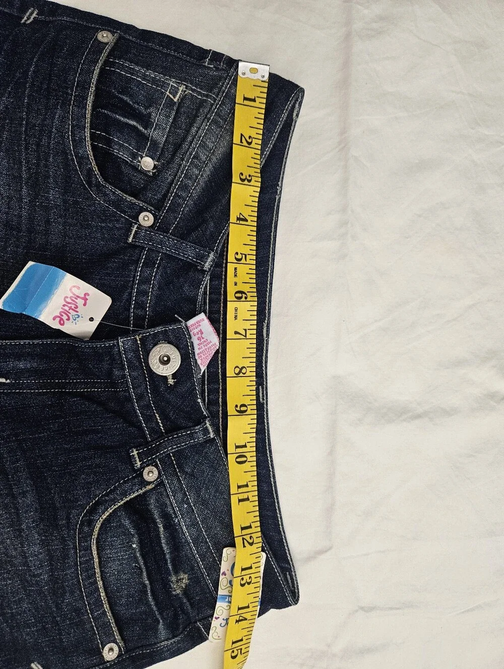 Justice Dark Indigo Flare Jeans Size 16 Reg